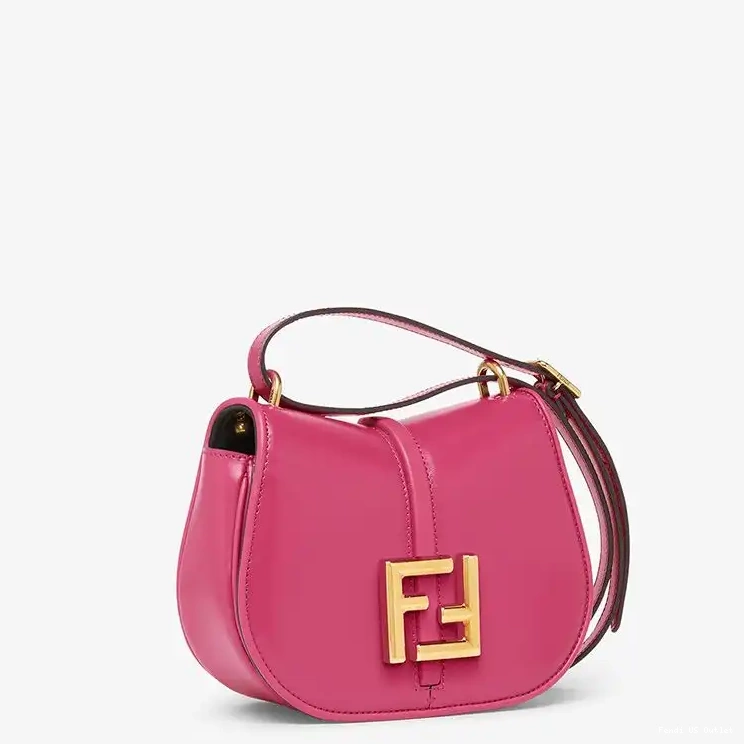 Affordable HOT Leather Calf C'mon Rose In Bag Mini Fendi 0602